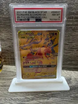Pokemon TCG Reshiram & Charizard GX Sun & Moon Sm247 Holo Promo - Image 1