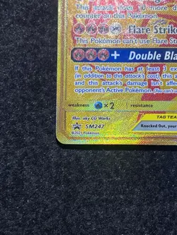 Pokemon TCG Reshiram & Charizard GX Sun & Moon Sm247 Holo Promo - Image 5