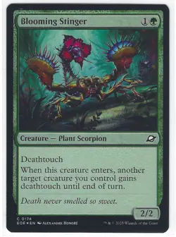 Blooming Stinger | FOIL | NM | MTG | 0174 | Common | EOE - Edge of Eternities - Image 1