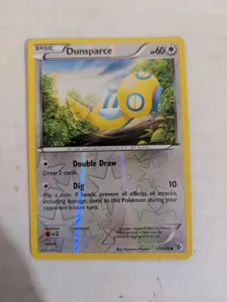 REVERSE HOLO Dunsparce 111/149 - 2012 Pokemon Boundaries Crossed Common Card - Image 1