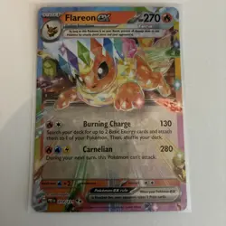 Pokemon TCG Flareon EX Prismatic Evolutions Card 14/131 Double Rare Near Mint - Image 2