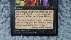 MTG Vampiric Tutor Card Visions Rare EN Instant Magic The Gathering 1996 WotC - Image 2