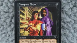 MTG Vampiric Tutor Card Visions Rare EN Instant Magic The Gathering 1996 WotC - Image 3