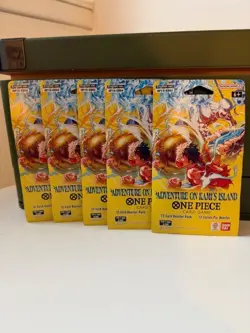 🔥 One Piece Card Game OP15 / EB04 Adventure on KAMI’S Island – 5 Booster Packs - Image 1