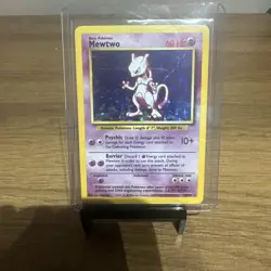 Pokemon TCG Mewtwo Base Set Holo Rare Card 10/102 1999 - Image 1
