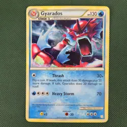 Gyarados 123/123 Heart Gold Soul Silver Shiny Holo Rare Nintendo Pokemon Card - Image 1