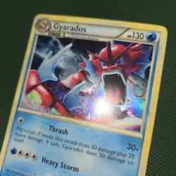 Gyarados 123/123 Heart Gold Soul Silver Shiny Holo Rare Nintendo Pokemon Card - Image 3