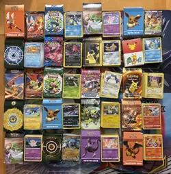 Pokemon Card Lot Theme Decks Fire Leafeon Charizard Pikachu - Image 1