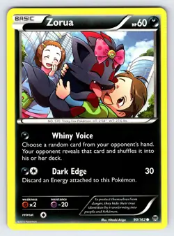 Zorua 90/162 2015 XY Breakthrough Pokemon Card TCG Non Holo Common - VLP - Image 1