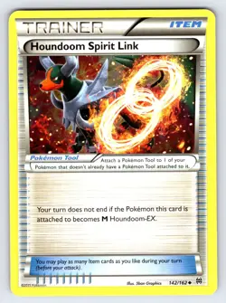 Houndoom Spirit Link 142/162 2015 XY Breakthrough Pokemon Card TCG Non Holo VLP - Image 1