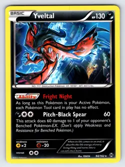 Yveltal 94/162 2015 XY Breakthrough Set Pokemon Card TCG Nintendo Holo Rare - Nm - Image 1