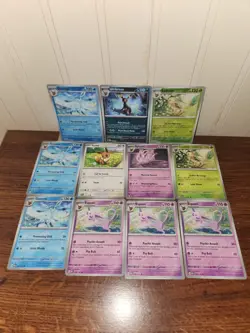 Lot Of 11 Eeveelution Pokemon Cards Eevee, Sylveon, Espeon, Umbreon Pokemon TCG - Image 2