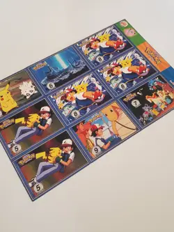1997 BURGER KING POKEMON UNCUT SHEET CARDS Sheet #11 - Image 2