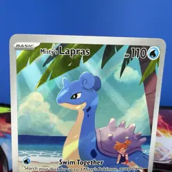 Pokemon Misty's Lapras 194/182 Destined Rivals Full Art Rare Holo Card Mint - Image 2