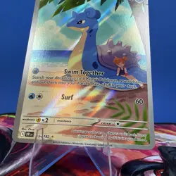 Pokemon Misty's Lapras 194/182 Destined Rivals Full Art Rare Holo Card Mint - Image 3