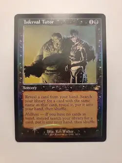 Infernal Tutor Retro Frame 326 Rare MtG Ravnica Remastered Foil - Image 1