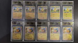 Chinese Pokemon Pikachu 044/132 & 044/130c OCD 9.5 Graded Card Lot*10 GL15 - Image 1