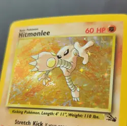 1999 Pokemon Base Set Holo Card Lot - Hitmonchan & Hitmonlee - 2 Cards - LP - Image 3