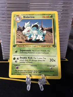 Pokemon TCG Nidoran 40/64 1st Edition Common Card Jungle LP - Image 1
