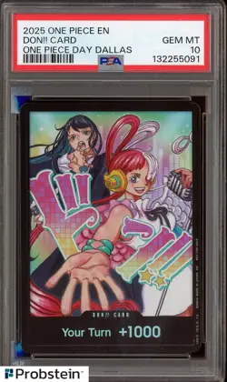 2025 One Piece En One Piece Day Dallas DON!! Card PSA 10 GEM MINT - Image 1
