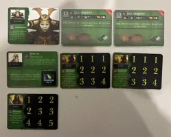 WIZKIDS PIRATES OF THE CRIMSON COAST CSG JADE FACTION SHIPS CARDS TOKENS LOT + - Image 2