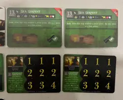 WIZKIDS PIRATES OF THE CRIMSON COAST CSG JADE FACTION SHIPS CARDS TOKENS LOT + - Image 4