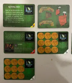 WIZKIDS PIRATES OF THE CRIMSON COAST CSG JADE FACTION SHIPS CARDS TOKENS LOT + - Image 5