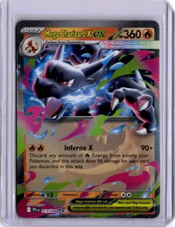 Mega Charizard X ex Phantasmal Flames Double Rare ME02 013/094 Holo Pokemon Card - Image 1