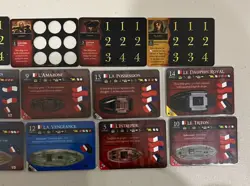 WIZKIDS PIRATES OF THE CRIMSON COAST CSG FRENCH FACTION SHIPS CARDS TOKENS LOT + - Image 4