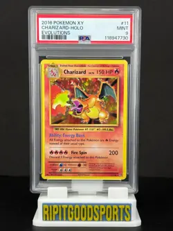 Charizard - Holo 2016 Pokemon XY Evolutions #11 PSA 9 Mint TCG - Image 1