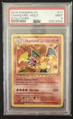 2016 Pokemon Charizard 11/108 Holo XY Evolutions - PSA 9 - Image 1
