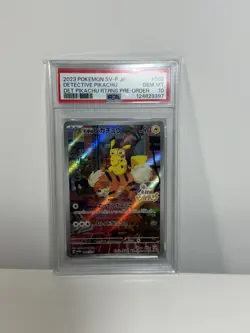 PSA 10 Detective Pikachu 098/SV-P Pre-Order Promo Japanese Pokemon Card GEM MINT - Image 1