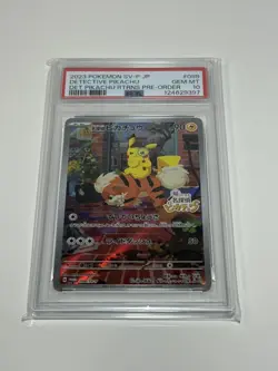 PSA 10 Detective Pikachu 098/SV-P Pre-Order Promo Japanese Pokemon Card GEM MINT - Image 2