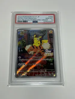 PSA 10 Detective Pikachu 098/SV-P Pre-Order Promo Japanese Pokemon Card GEM MINT - Image 4