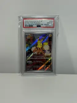 PSA 10 Detective Pikachu 098/SV-P Pre-Order Promo Japanese Pokemon Card GEM MINT - Image 1