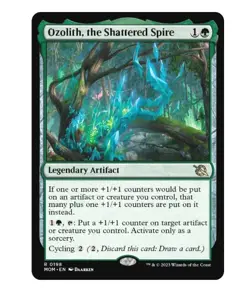 1x MTG Ozolith, the Shattered Spire - MOM Rare Legendary Artifact! NM Mint! - Image 1