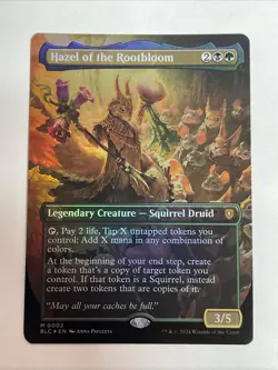 Hazel of the Rootbloom (Borderless) Commander: Bloomburrow Foil #2 Mythic - Image 1