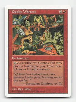 Goblin Warrens Fifth Edition # Magic the Gathering LP Rare - Image 1