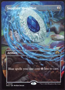 Sapphire Medallion - 349 Borderless not foil MTG MH3 - Image 1