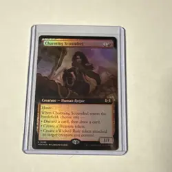 MTG Charming Scoundrel (Extended Art) Wilds of Eldraine Foil - Image 1