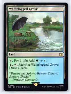 MTG NM Waterlogged Grove 331 R Universes Beyond: Doctor Who - Image 1