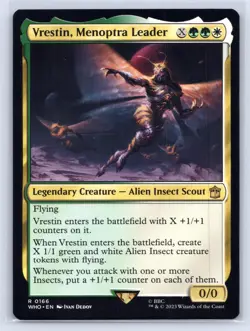 MTG NM Vrestin, Menoptra Leader 166 R Universes Beyond: Doctor Who - Image 1