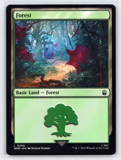 MTG NM Forest (0205) 205 L Universes Beyond: Doctor Who - Image 1