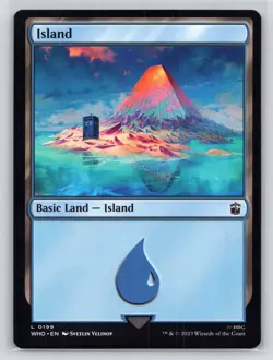 MTG NM Island (0199) 199 L Universes Beyond: Doctor Who - Image 1