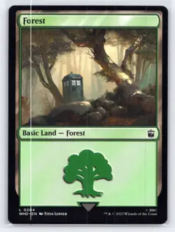 MTG NM Forest (0204) 204 L Universes Beyond: Doctor Who - Image 1