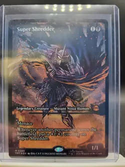 2026 MTG Teenage Mutant Ninja Turtles SUPER SHREDDER Black Foil RARE - Image 1