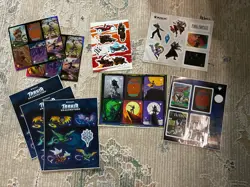 Magic The Gathering Promo Sticker Sheets final fantasy, spider man, tarkir - Image 1