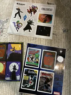 Magic The Gathering Promo Sticker Sheets final fantasy, spider man, tarkir - Image 2