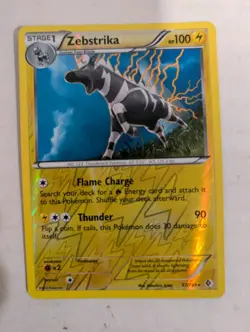 Zebstrika Holo Rare Reverse Holo Boundaries Crossed 57/149 Pokemon TCG - Image 1