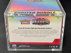 Pokemon SV8.5 Prismatic Evolutions Sealed Booster Bundle Display W/Acrylic Case - Image 3